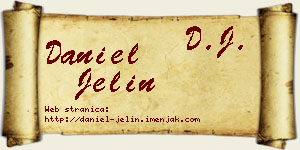 Daniel Jelin vizit kartica